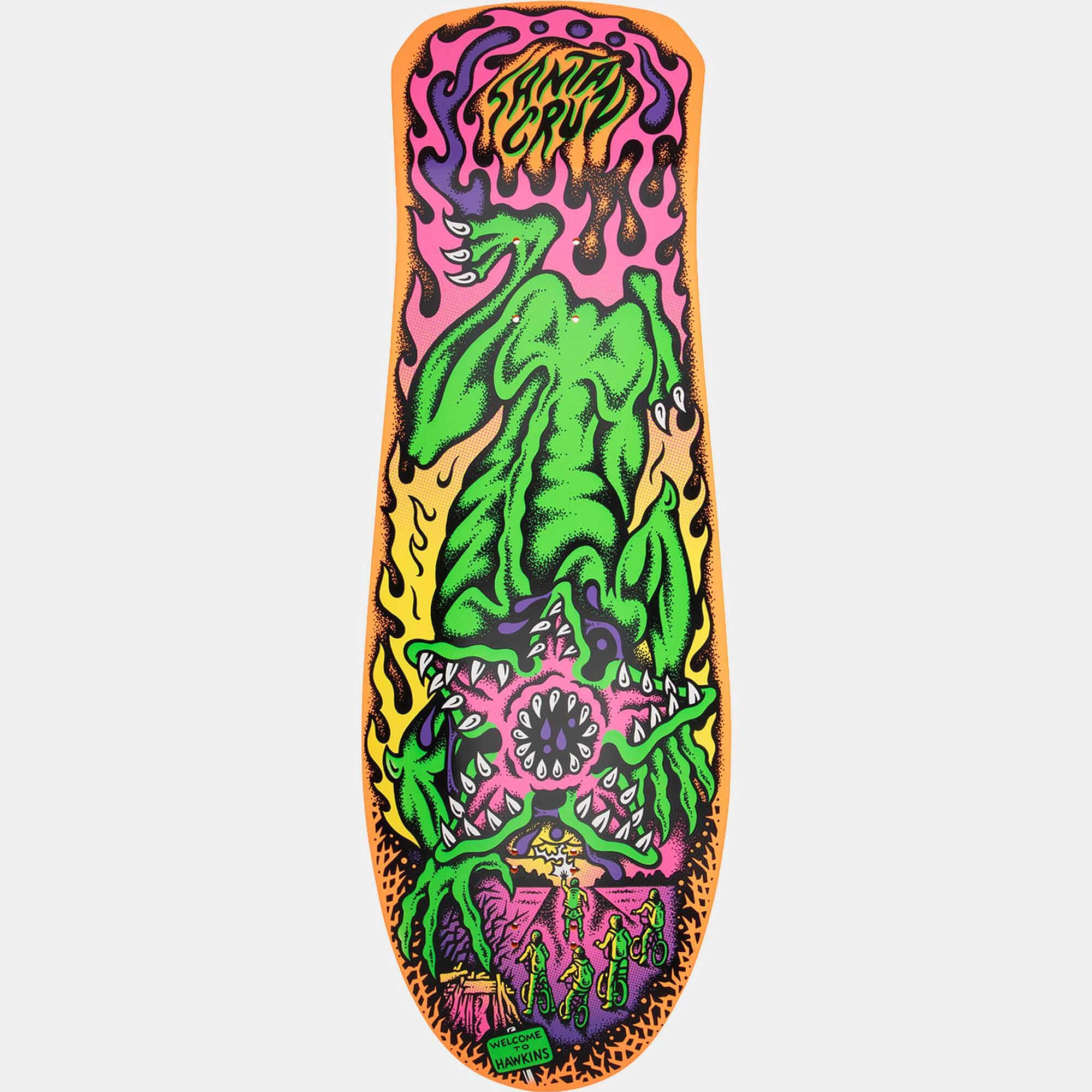 Santa Cruz x Stranger Things Demogorgon Skateboard Deck 10.3"
