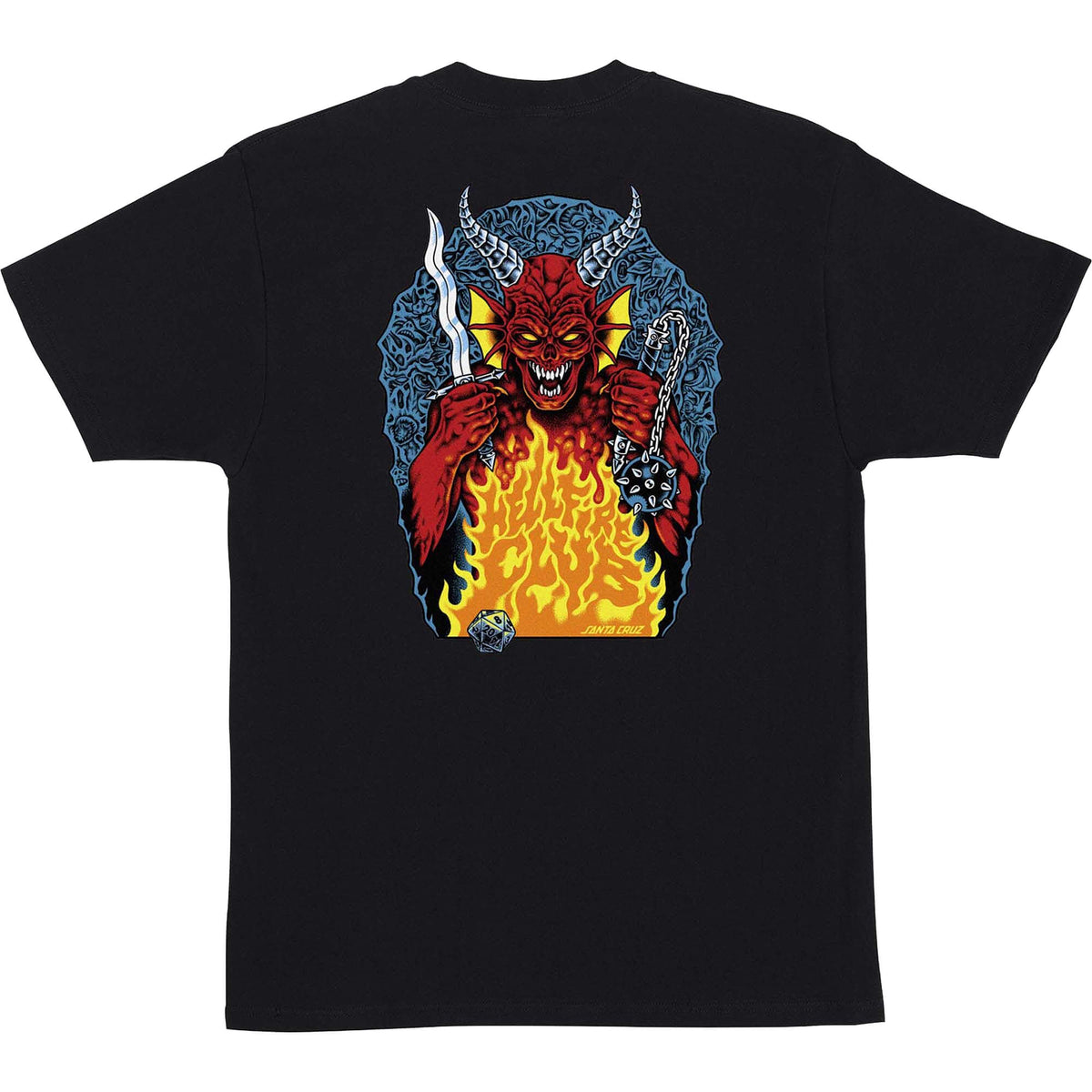 Santa Cruz x Stranger Things Hellfire Pit T-Shirt Black