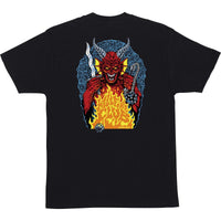 Santa Cruz x Stranger Things Hellfire Pit T-Shirt Black