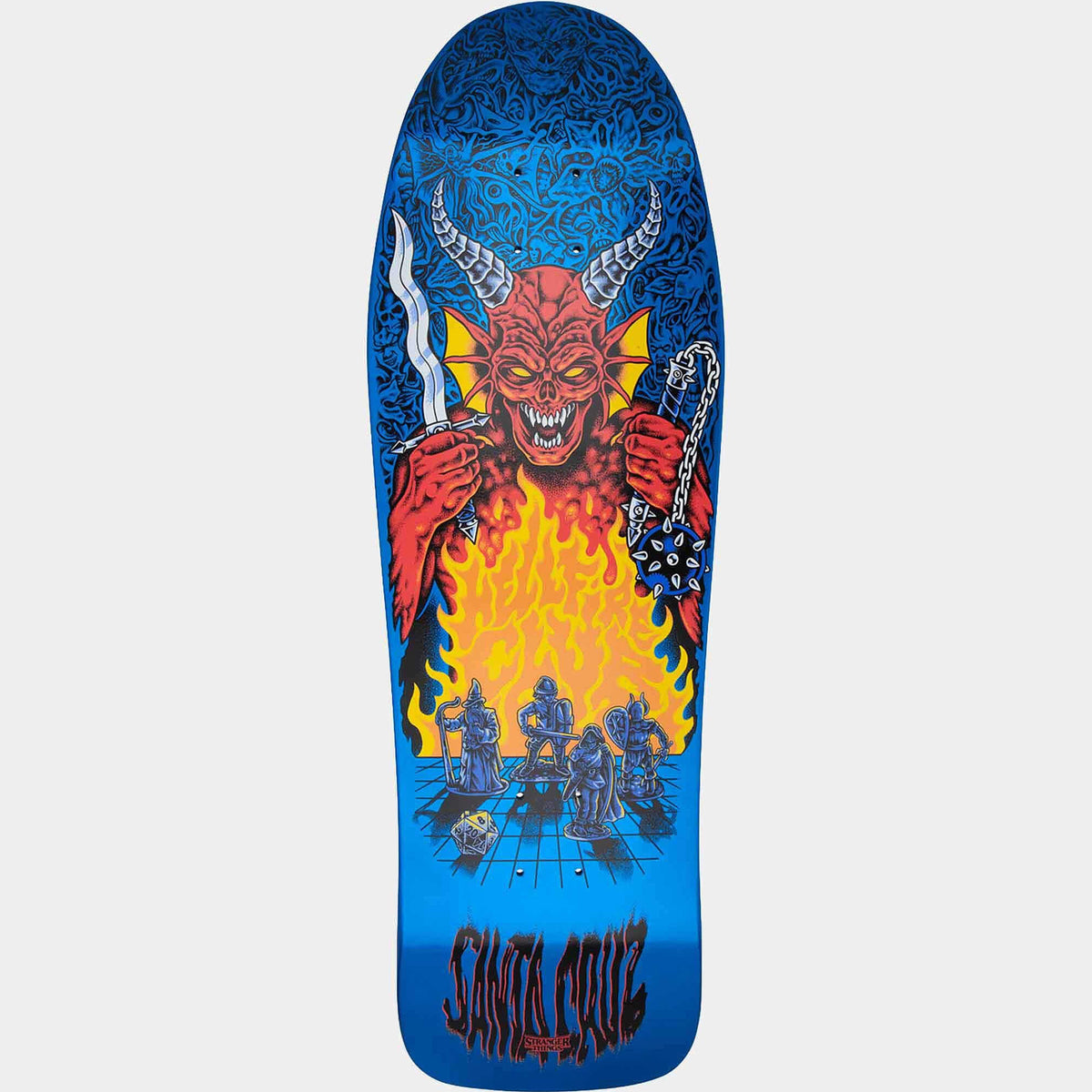 Santa Cruz x Stranger Things Knox Hellfire Pit Skateboard Deck 10.07"