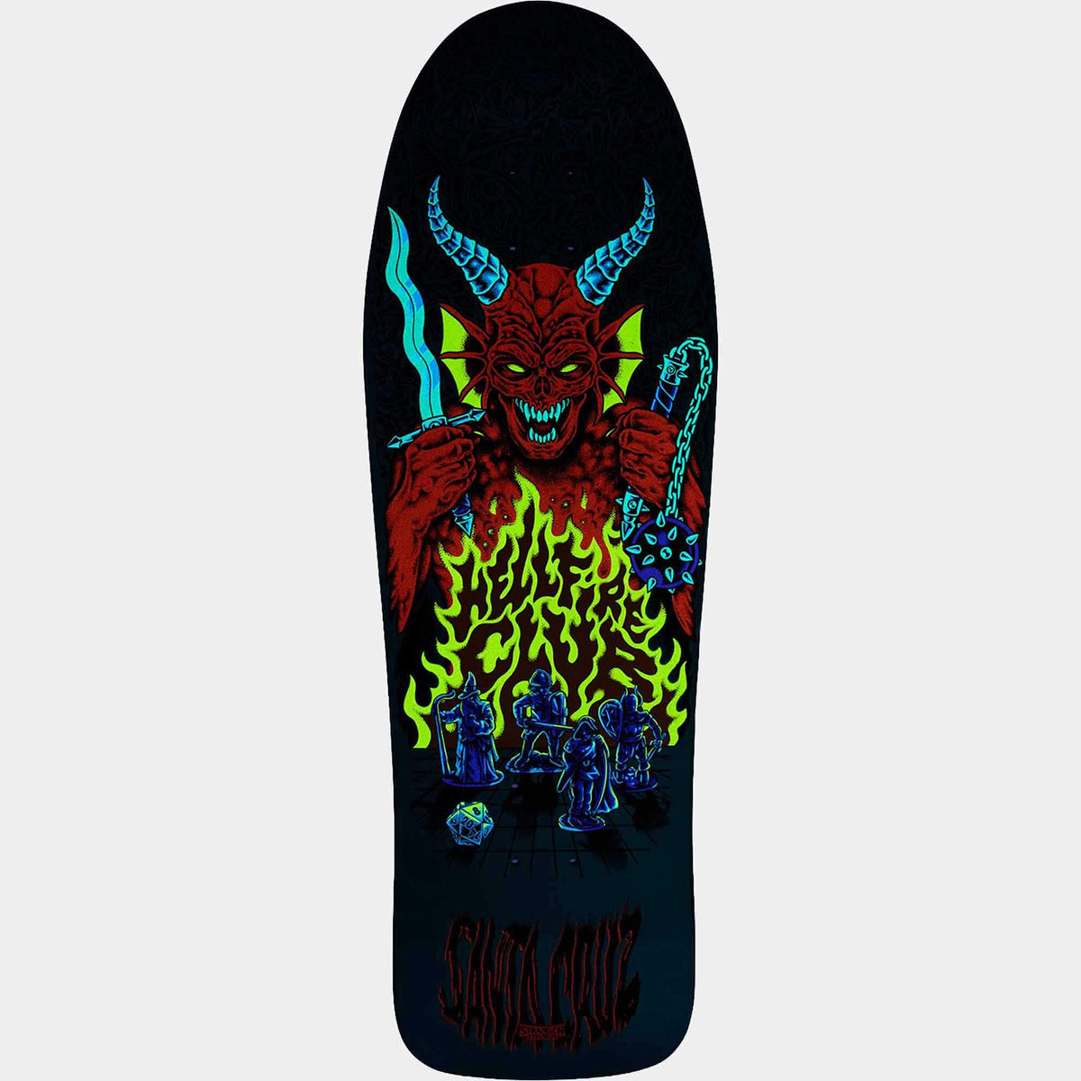Santa Cruz x Stranger Things Knox Hellfire Pit Skateboard Deck 10.07"