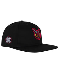 Santa Cruz x Stranger Things Hellfire Club Snapback Cap Black