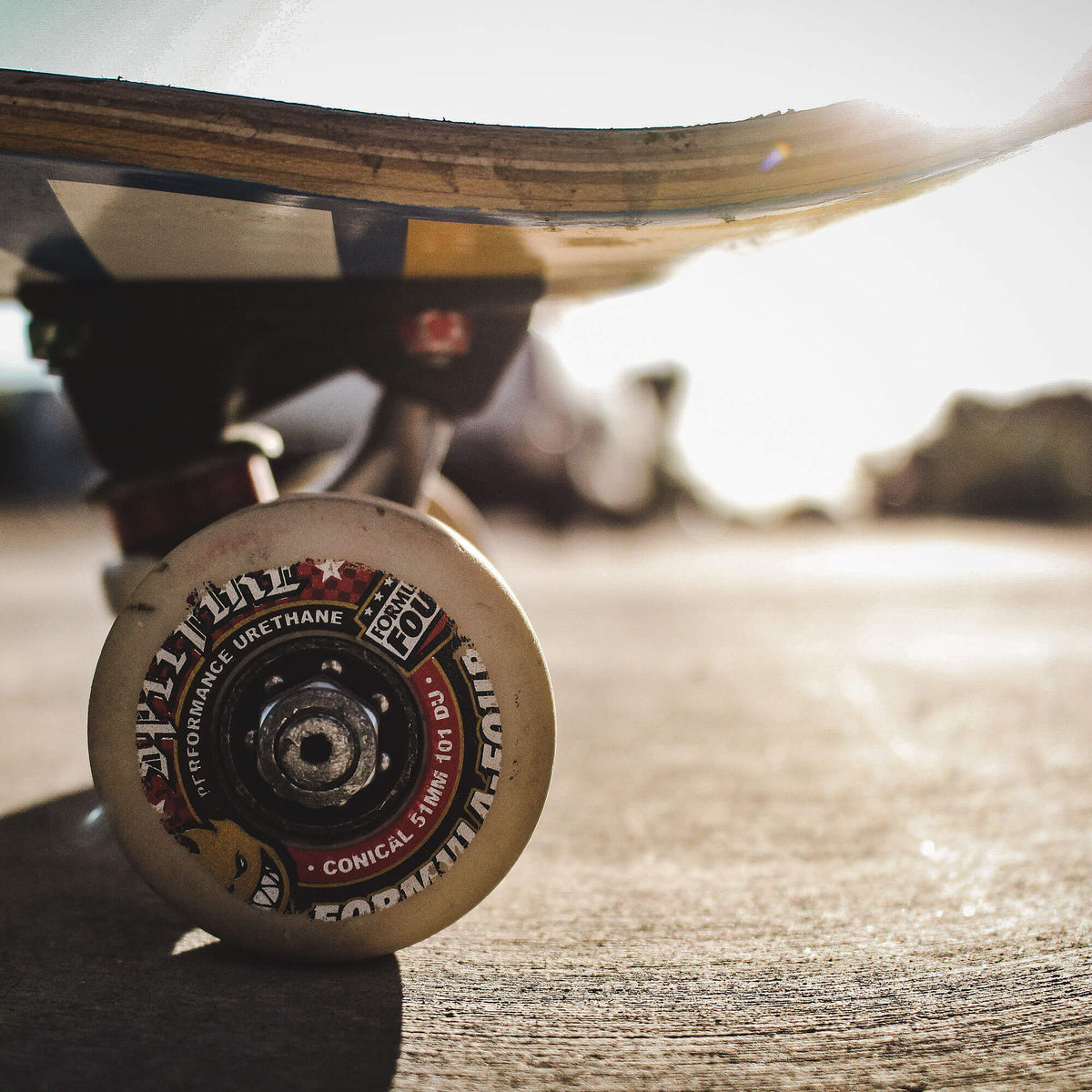 Skateboard Hardware including skateboard decks, wheels, bearings, trucks and accessories