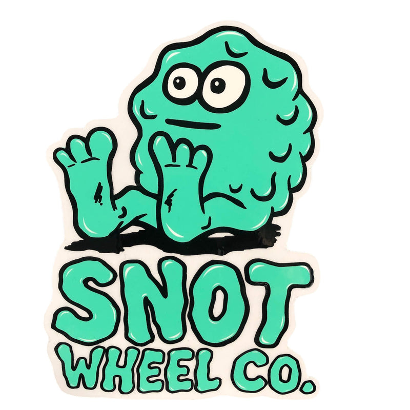 Snot Wheel Co Booger Logo Skateboard Sticker