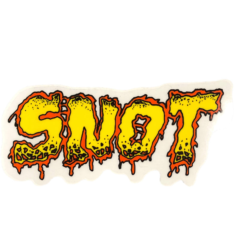 Snot Wheel Co Meltdown Skateboard Sticker Medium