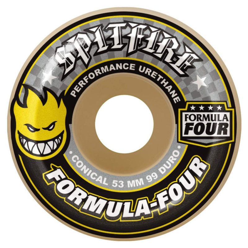 Spitfire Formula Four Wheels Conical Yellow
