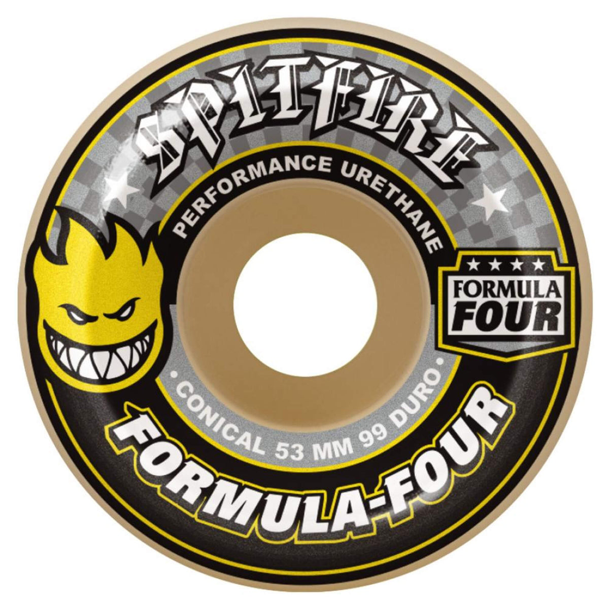 Spitfire Formula Four Wheels Conical Yellow