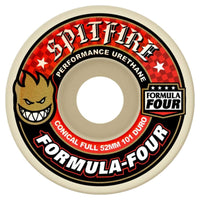 Spitfire Formula Four Wheels Conical Full Red 53mm