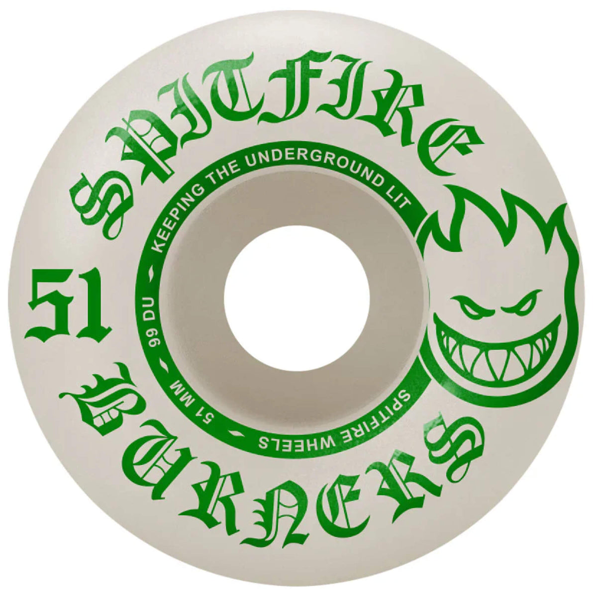 Spitfire Skateboard Wheels 99DU Burner 51mm
