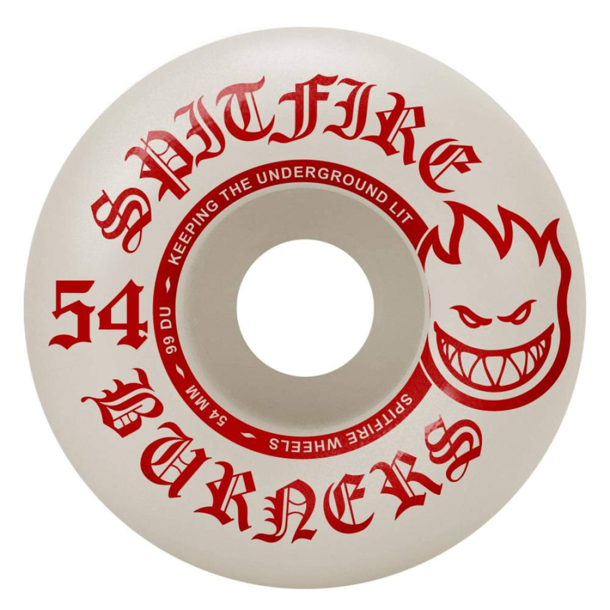 Spitfire Burners Skateboard Wheels 99DU 54mm