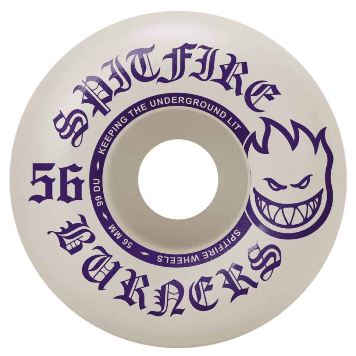 Spitfire Burners Skateboard Wheels 99DU 56mm
