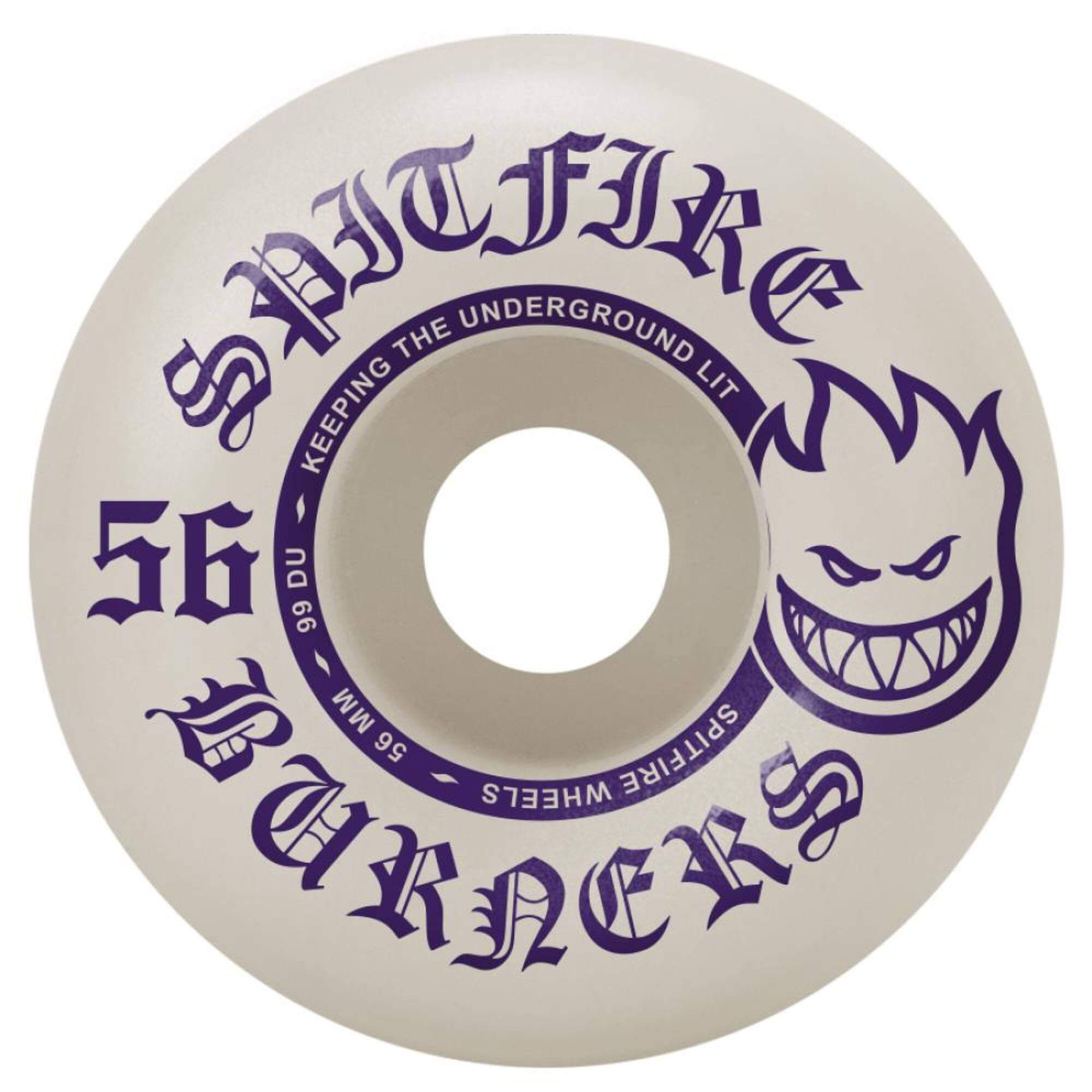 Spitfire Burners Skateboard Wheels 99DU 56mm