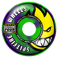 Spitfire Formula Four Wheels Radial Full 99 Duro 56mm Purple Green Swirl