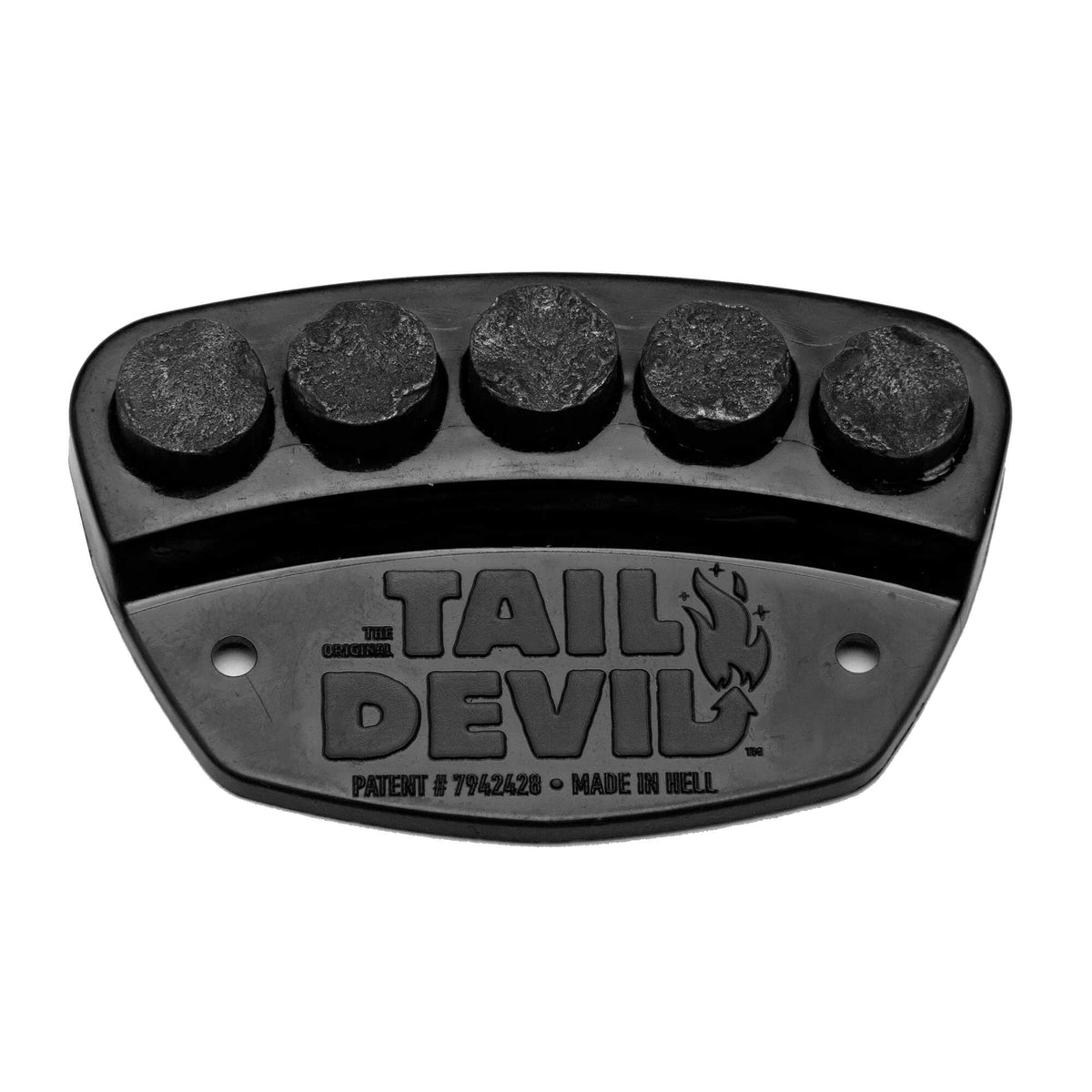 Tail Devil Skateboard Skid Spark Plate Black
