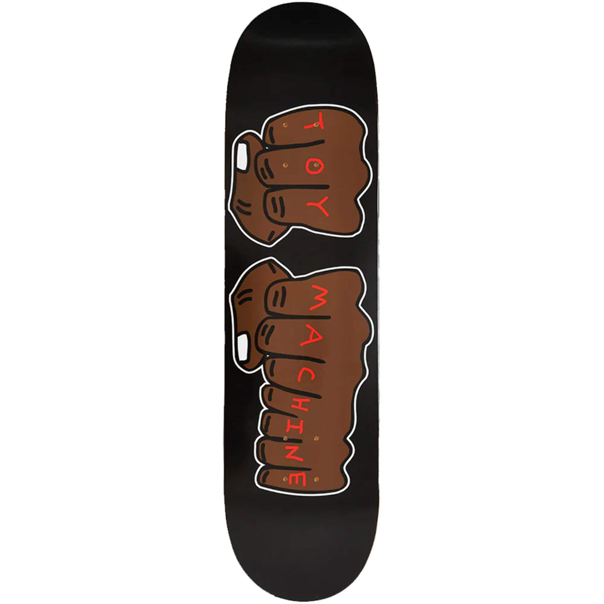 Toy Machine New Fists Skateboard Deck  Black
