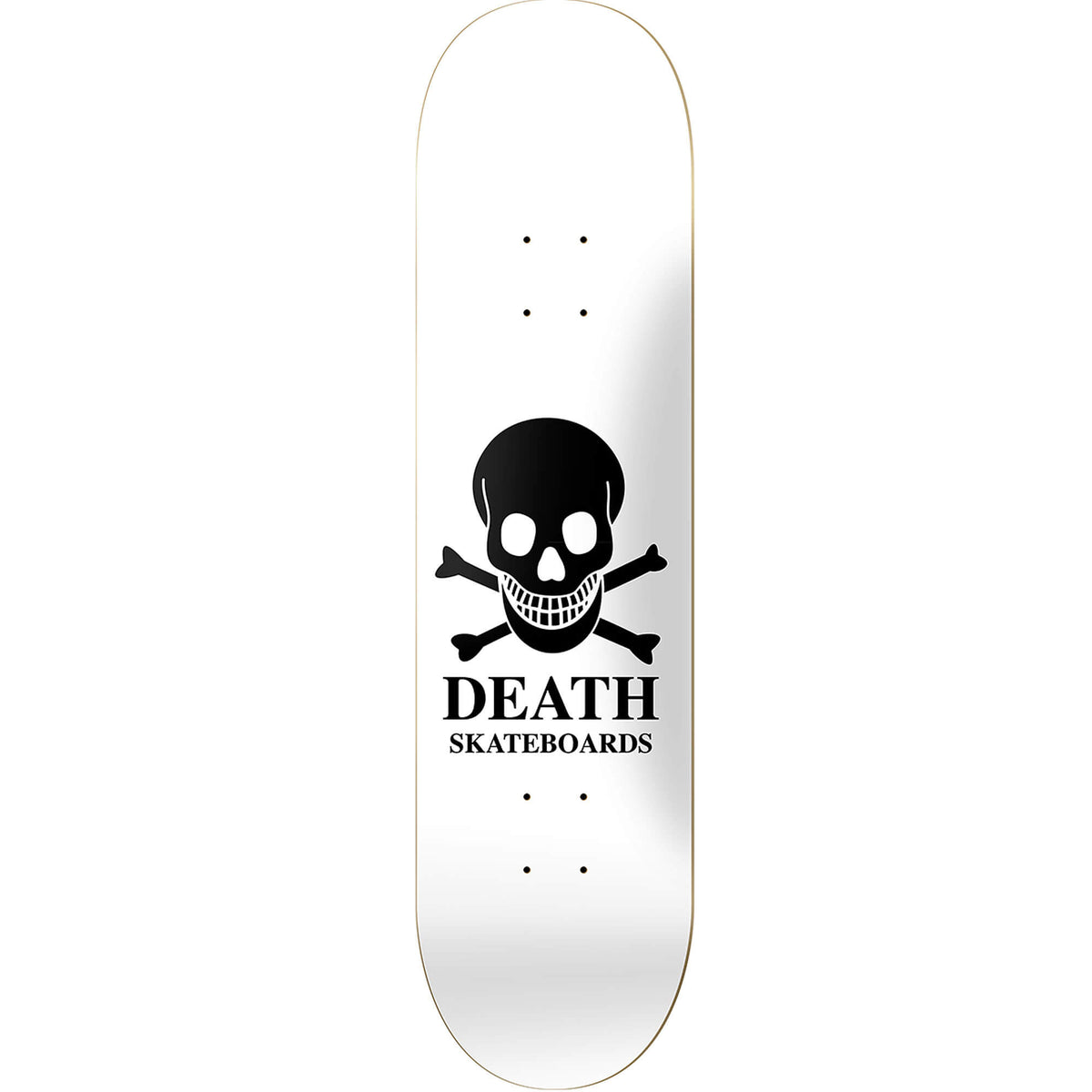 Death Skateboards OG Reverse Skull Deck White 8.00"