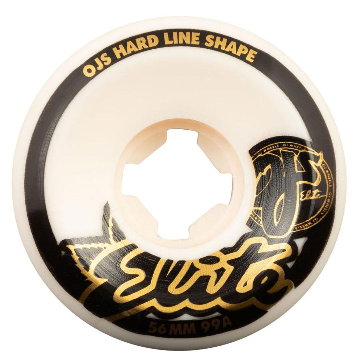 OJ Elite Wheels in White Hardline 99a 56mm