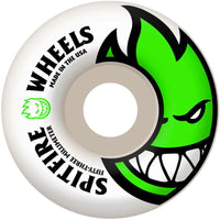 Spitfire Bighead Wheels White Green 53mm
